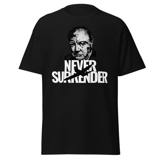 Never Surrender - Winston Churchill (t-shirt)