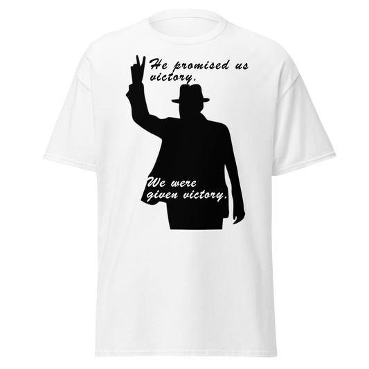 Winston Churchill - He Promised us Victory (t-shirt)