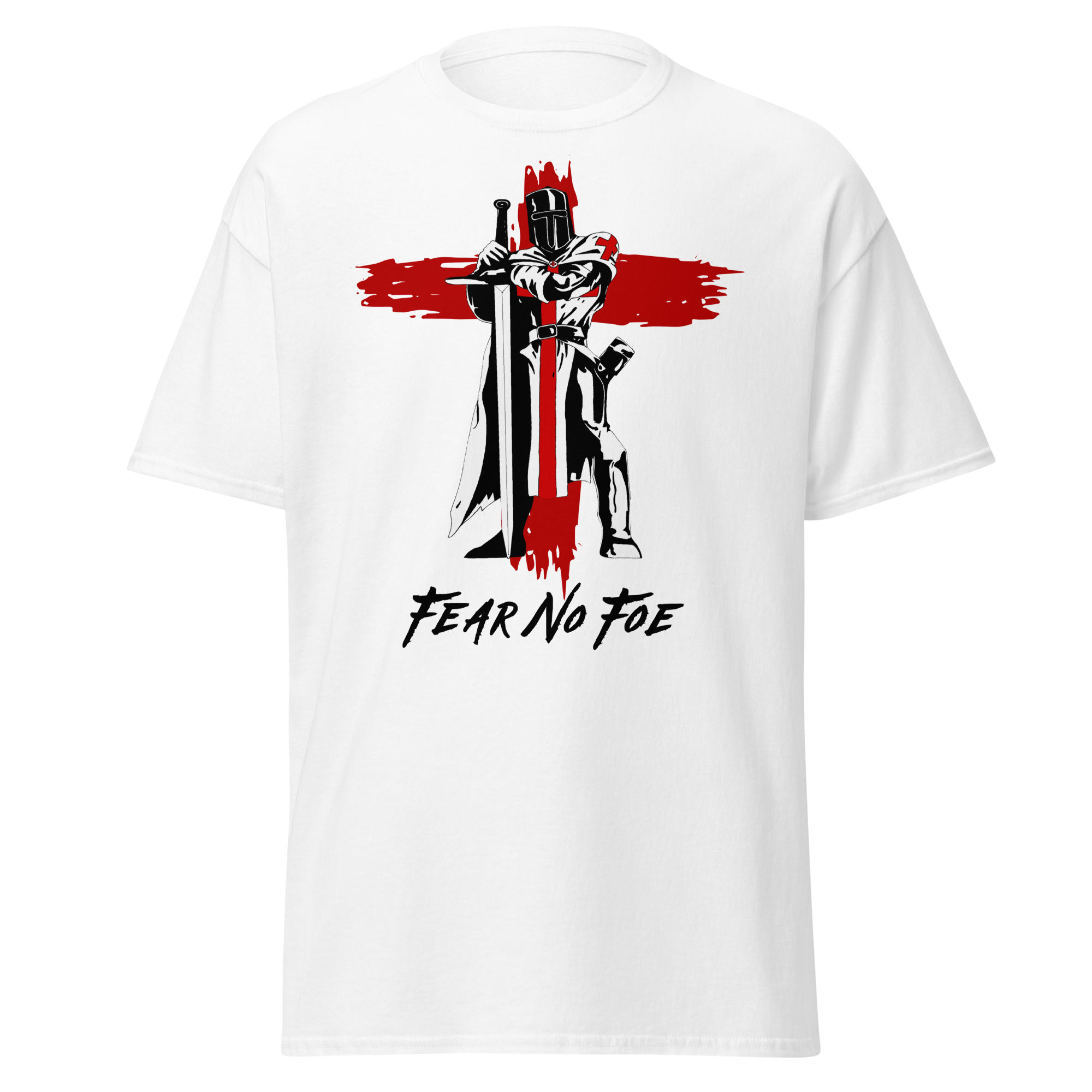 Fear No Foe - Crusader Cross (t-shirt) – Wartime T-Shirts