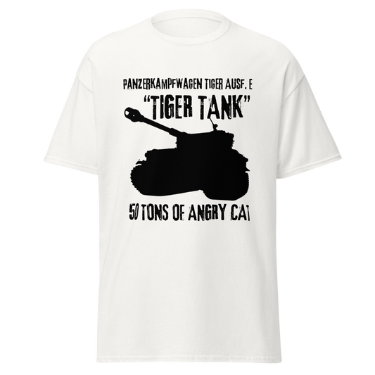 50 Tons of Angry Cat - German Tiger Tank (t-shirt)