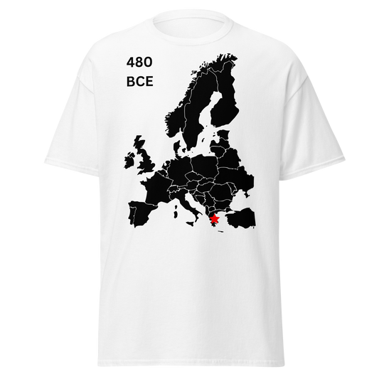 Battle of Thermopylae Location - 480 BCE (t-shirt)