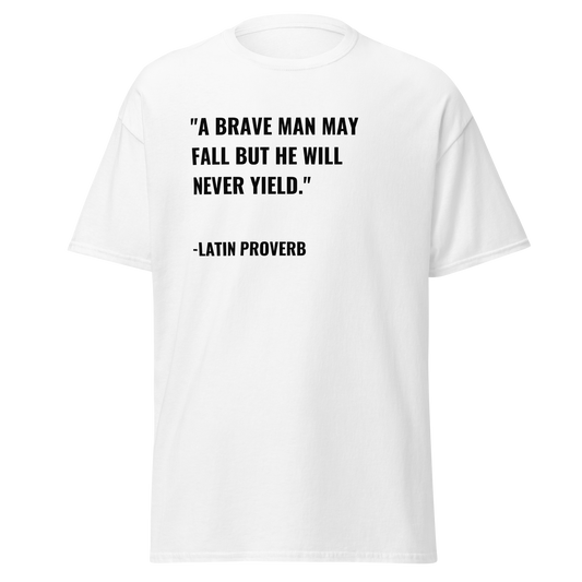 A Brave Man May Fall - Latin Proverb (t-shirt)
